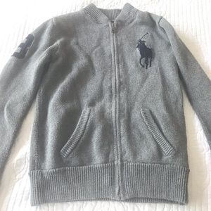 Polo by Ralph Lauren boys zip up sweater size 8